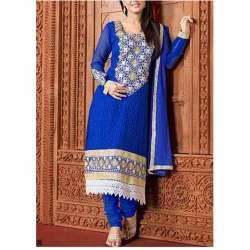 Stylish Cotton Embroidered Ladies Unstitched Suit 