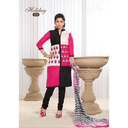 Cotton Churidar Suit by Varun Creation