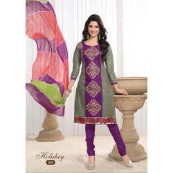 Embroidered Churidar Suits