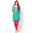 Cotton Embroidered Kurti thumb 1