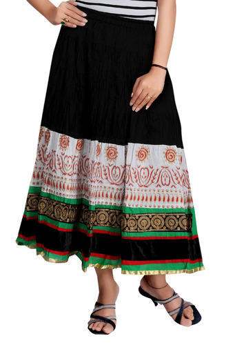black fancy skirt