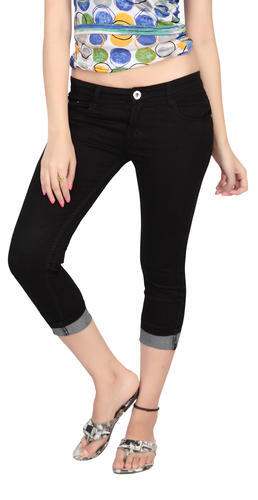 denim lycra capri