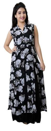 georgette crop kurti