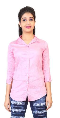 Solid formal ladies shirt