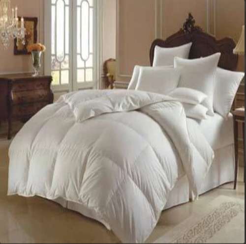 Plain white comforter