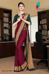 Uniform saree for hotel staff
