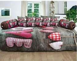 Printed Diwan Set By Aasma Tex