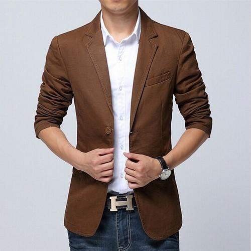 Mens Plain Casual Blazer