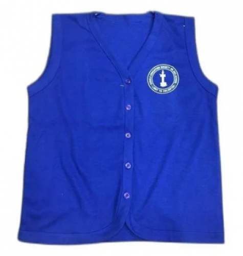 Girls P Knit Blue School Jacket