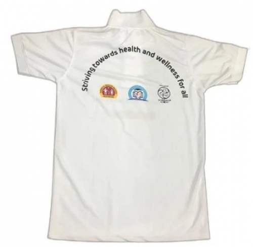 Micro Nirmal Knit Logo Printed T Shirt