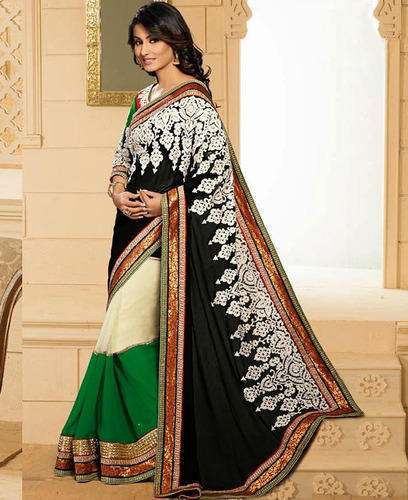 Designer Embroidery Saree by Ganga Sagar Silk Mills