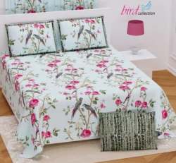 Bird Print Single Bed Sheet