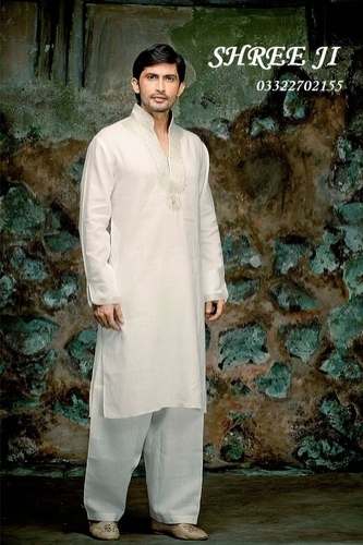 Cotton Embroidery Kurta by Shree Ji