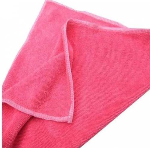 Plain Pink Cotton Hand Towel  by Mehar Tex