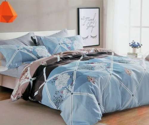  Multi color Double Bed sheet  by Divine Overseas