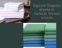 Plain Cotton bed Sheet for Hospital 
