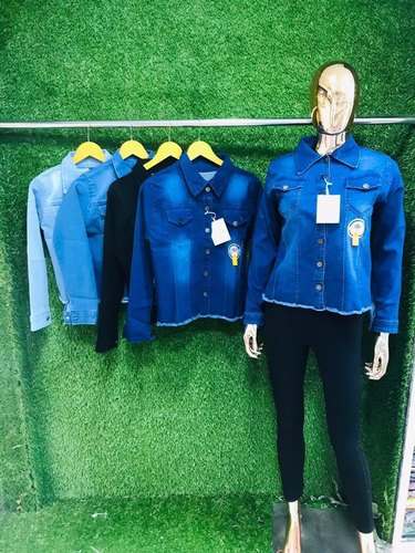 Blue Denim Jacket for Ladies by Seasons