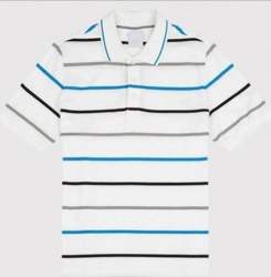 Mens Collar Cotton T Shirt 