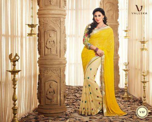 bollywood style half half saree