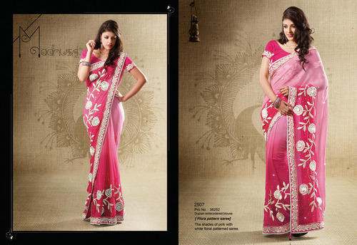 georgette designer saree