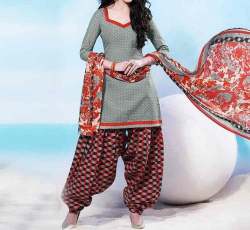 Fancy Printed Patiala Punjabi Suit 