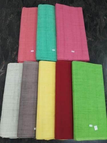Handloom Cotton Plain fabric 