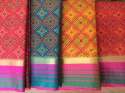 Stunning kota Block Printed Jaipuri Saree
