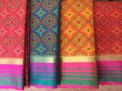 Stunning kota Block Printed Jaipuri Saree
