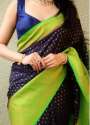 Fancy Lichi Silk Saree For Women thumb 2