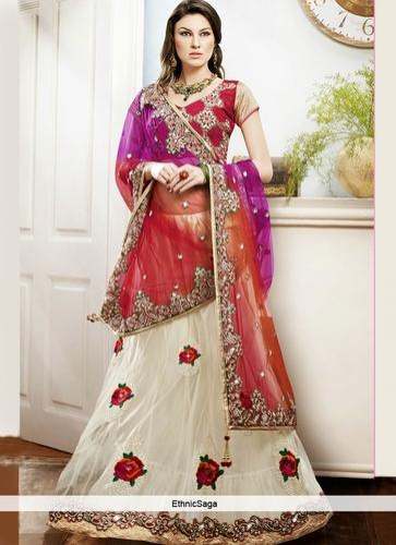 Heavy work lehanga choli