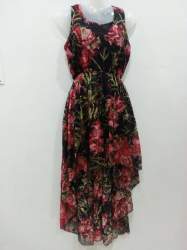 Flowery Printed Chiffon Western One Piece 