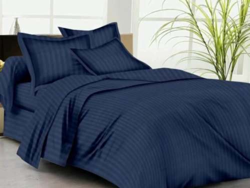 Cotton Stripe Bed Sheet by Kalra Textiles