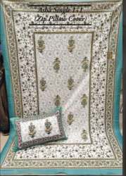 Asha Jaipuri Cotton Single Bed Sheet