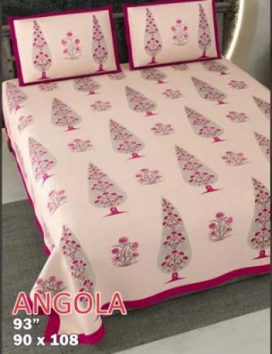 Pure Cotton Double Bedsheet With 2 Pillow Covers