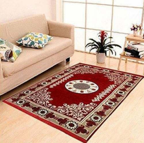 Designer Embroidered Velvet Carpet by Satya Textile