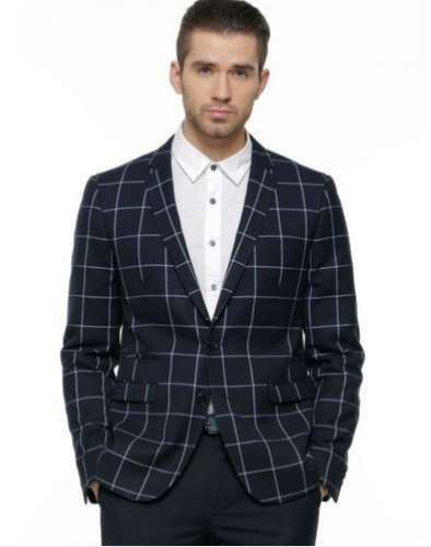 Mens Casual wear Check Blazer  by Abhishek Dress House