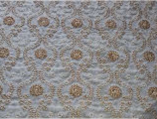 Cording Embroidered job work Fabric by Ruhi Fab