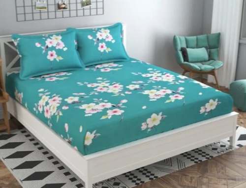 Cotton Fitted Bedsheet by Kirti Overseas