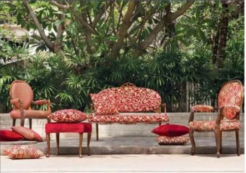 Wooden sofa fabric