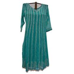 Chikankari Anarkali Kurti