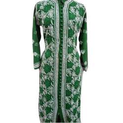 Front Cut Chikankari Georgette Kurti