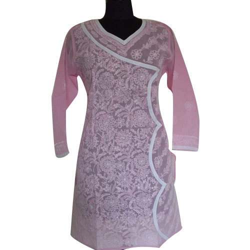 ladies fancy chikan kurtis
