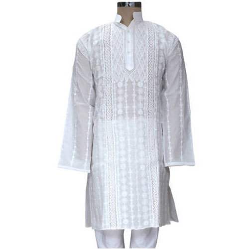 MENS CHIKANKARI KURTA