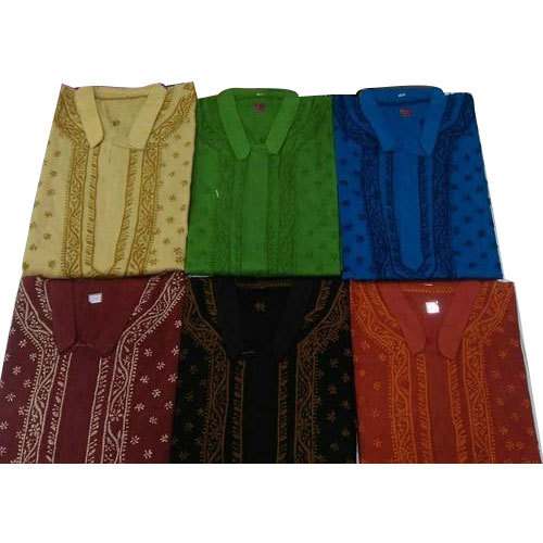 Mens Colorful Chikankari Kurta