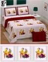 		Multi Colour King Cotton Handwork Bed Sheet 