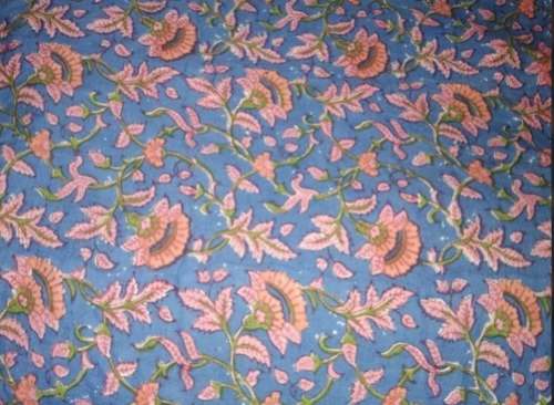 Printed Cotton Sanganeri Fabric by Sonava Printers