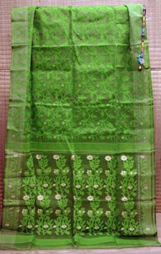 Designer Green Jamdani saree by Balaram saha