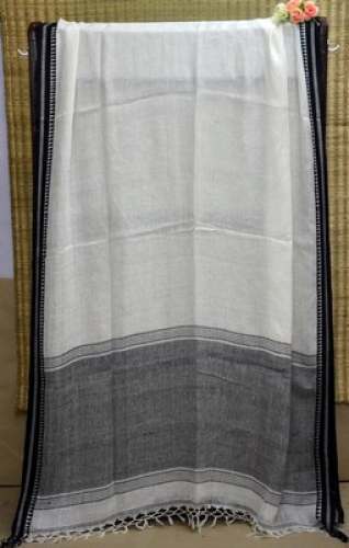 Designer Plain Linen saree by Balaram saha