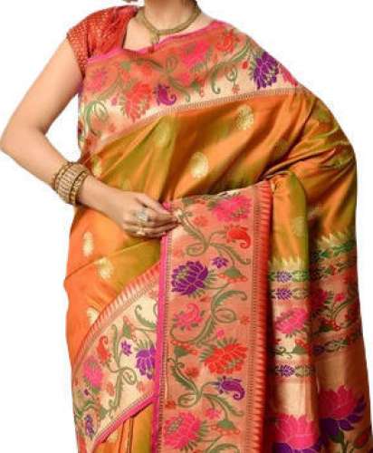 stylish banarasi saree by Kalakshetra Paithani