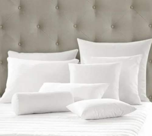 Hotel White Pillow Cover by Kinkob Kreations